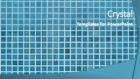  Presentation with tile - Audience pleasing presentation theme consisting of blue tile wall backdrop and a teal colored foreground