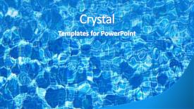  Presentation with water ripple - Theme consisting of blue tiles pool water ripple texture background background and a teal colored foreground