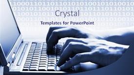  Presentation with computer - Beautiful PPT layouts featuring  backdrop and a  colored foreground