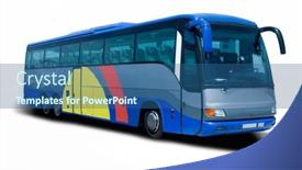  Presentation with tour - Amazing theme having blue-tour-bus-isolated backdrop and a  colored foreground