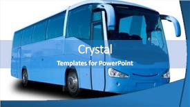 Presentation with tour - Theme enhanced with blue tour bus background and a teal colored foreground