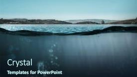  Presentation with under water - Amazing slide set having blue-under-water-mixed-media backdrop and a ocean colored foreground