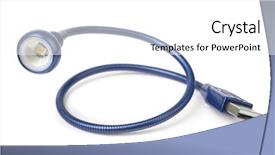  Presentation with oktoberfest bavarian white and blue - Audience pleasing PPT theme consisting of blue usb led lamp isolated backdrop and a white colored foreground