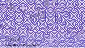  Presentation with vintage retro - Presentation theme featuring blue-vintage-circle-texture-pattern background and a light blue colored foreground