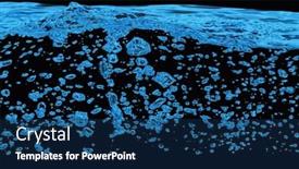  Presentation with air bubbles - Slide set having blue-water-and-air-bubbles background and a navy blue colored foreground