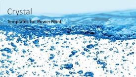  Presentation with air bubbles - Slides featuring blue-water-and-air-bubbles background and a arctic colored foreground