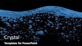  Presentation with air bubbles - PPT theme featuring blue-water-and-air-bubbles background and a black colored foreground