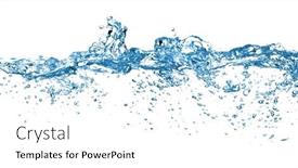  Presentation with air bubbles - Theme enhanced with blue-water-and-air-bubbles background and a white colored foreground