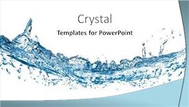  Presentation with air bubbles - Presentation theme consisting of blue-water-and-air-bubbles background and a white colored foreground