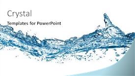  Presentation with air bubbles - Presentation consisting of blue-water-and-air-bubbles background and a white colored foreground