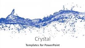  Presentation with air bubbles - Presentation with blue-water-and-air-bubbles background and a white colored foreground