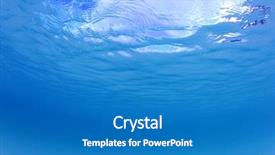  Presentation with water ocean - Presentation enhanced with blue water background in ocean background and a teal colored foreground