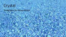  Presentation with blue water - Colorful theme enhanced with blue water background in pool backdrop and a light blue colored foreground