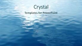  Presentation with ripples - Cool new presentation with blue water background with smooth backdrop and a  colored foreground