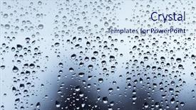  Presentation with water drop - Colorful PPT theme enhanced with blue water drop for background backdrop and a sky blue colored foreground