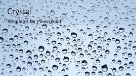  Presentation with gravity rain blue water drop splash - Audience pleasing presentation design consisting of blue water drop for background backdrop and a  colored foreground