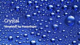  Presentation with water drop - Amazing PPT theme having blue water drop for background backdrop and a  colored foreground