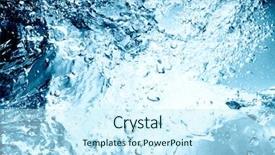  Presentation with water drop - Audience pleasing PPT theme consisting of blue water drop for background backdrop and a cool aqua colored foreground