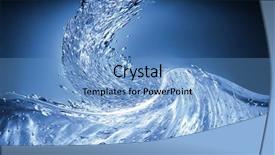  Presentation with water drop - Cool new theme with blue water drop for background backdrop and a teal colored foreground