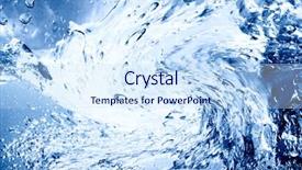  Presentation with water drop - PPT layouts featuring blue water drop for background background and a sky blue colored foreground