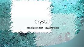  Presentation with drop - Colorful presentation enhanced with blue water drop for background backdrop and a sky blue colored foreground