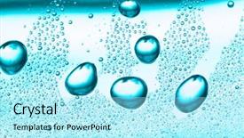  Presentation with subtle - PPT theme with blue water drop for background background and a  colored foreground