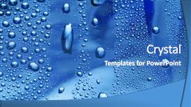  Presentation with water drop - PPT theme having blue water drop for background background and a teal colored foreground