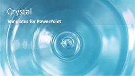  Presentation with water drop - Slide set having blue-water-drop-macro-shot background and a teal colored foreground