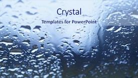  Presentation with air bubbles - Audience pleasing slide set consisting of blue water drops at gradient backdrop and a sky blue colored foreground