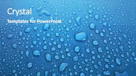  Presentation with water drop - Cool new presentation with blue water drops background backdrop and a teal colored foreground