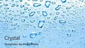 Presentation with blue drops - Cool new slides with blue water drops for background backdrop and a  colored foreground