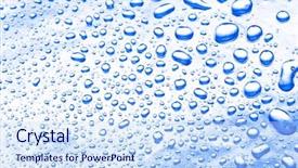  Presentation with blue drops - Beautiful presentation theme featuring blue water drops for background backdrop and a sky blue colored foreground