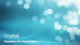  Presentation with sea water - Cool new PPT theme with blue-water-of-tropical-sea backdrop and a teal colored foreground
