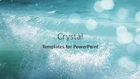  Presentation with sea water - Colorful slides enhanced with blue-water-of-tropical-sea backdrop and a light blue colored foreground