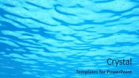  Presentation with ripple effect - Slide deck consisting of blue water ripples underwater texture background and a cyan colored foreground
