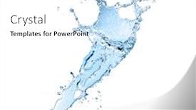  Presentation with blue water splash isolated - Slide deck with blue-water-splash-isolated background and a white colored foreground