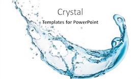 Presentation with blue water splash isolated - Presentation design enhanced with blue-water-splash-isolated background and a white colored foreground