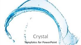  Presentation with blue water splash isolated - Amazing presentation theme having blue-water-splash-isolated backdrop and a white colored foreground