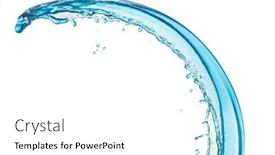  Presentation with blue water splash isolated - Presentation theme with blue-water-splash-isolated background and a white colored foreground