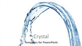  Presentation with blue water splash isolated - 