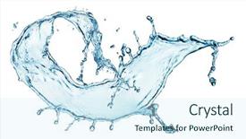  Presentation with blue water splash isolated - Audience pleasing PPT layouts consisting of blue water splash isolated on white background backdrop and a cool aqua colored foreground