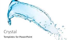  Presentation with blue water splash isolated - Cool new slides with blue-water-splash-isolated backdrop and a white colored foreground