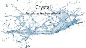  Presentation with blue water splash isolated - Slides featuring blue water splash isolated background and a white colored foreground
