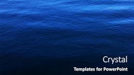  Presentation with water sun - Presentation design with blue-water-surface-with-bright background and a navy blue colored foreground
