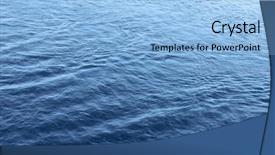  Presentation with deep sea - Beautiful presentation theme featuring blue water surface backdrop and a light blue colored foreground
