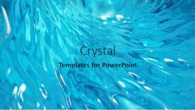  Presentation with blue water - Beautiful PPT theme featuring blue-water-twister-abstract-background backdrop and a teal colored foreground