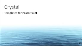  Presentation with water wave - Theme enhanced with blue-water-wave-abstract-background background and a white colored foreground