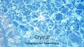  Presentation with light blue dna - Audience pleasing presentation theme consisting of blue water with refracted light backdrop and a  colored foreground