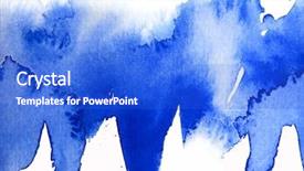 Presentation with abstract watercolor - PPT layouts having blue watercolor abstract 3 background and a cobalt blue colored foreground