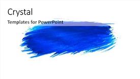  Presentation with brush stroke - Slide deck featuring blue watercolor texture paint stain background and a white colored foreground